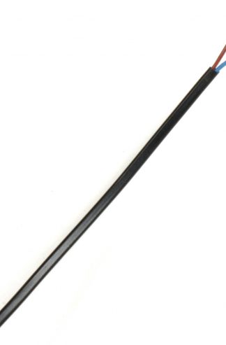 2 Core Flat (Oval) Flex [2192Y] (0.75mm Black)