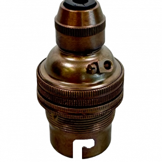 Metalbrite BC Cordgrip Lampholder (Antique Brass)