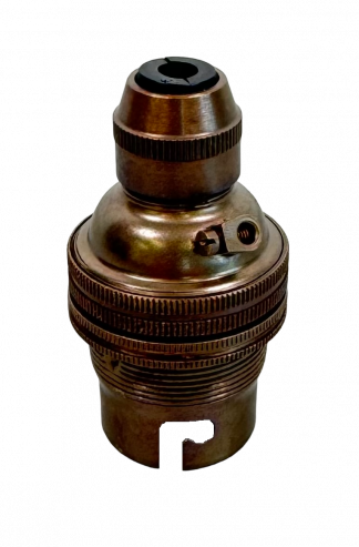 Metalbrite BC Cordgrip Lampholder (Antique Brass)