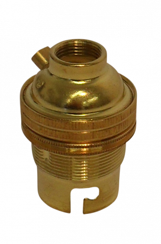 Metalbrite BC Half Inch Lampholder (Brass)