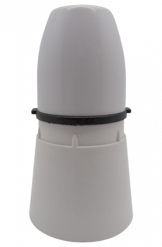 Plastic BC Half Inch Lampholder (White)