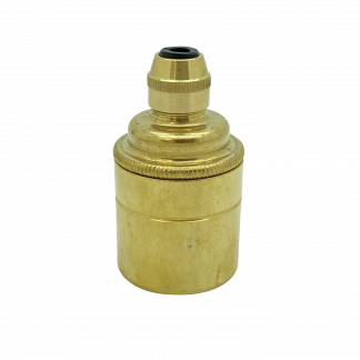 Metalbrite ES Cordgrip Lampholder [Smooth Skirt] (Brass)