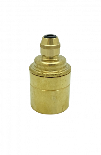 Metalbrite ES Cordgrip Lampholder [Smooth Skirt] (Brass)