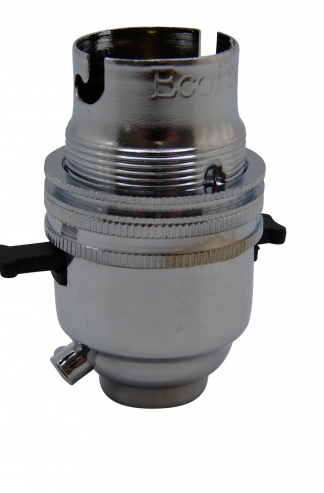 Ecofix Switched BC Half Inch Lampholder (Chrome)