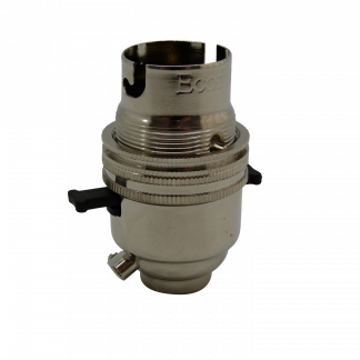 Ecofix Switched BC Half Inch Lampholder (Nickel)