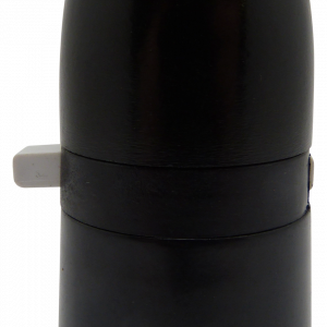 Plastic Switched BC Half Inch Lampholder (Black)
