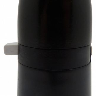 Plastic Switched BC Half Inch Lampholder (Black)