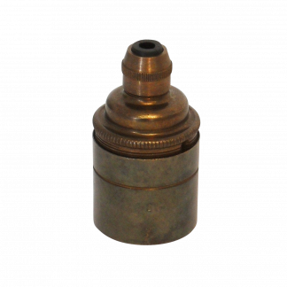 Metalbrite ES Cordgrip Lampholder [Smooth Skirt] (Antique Brass)
