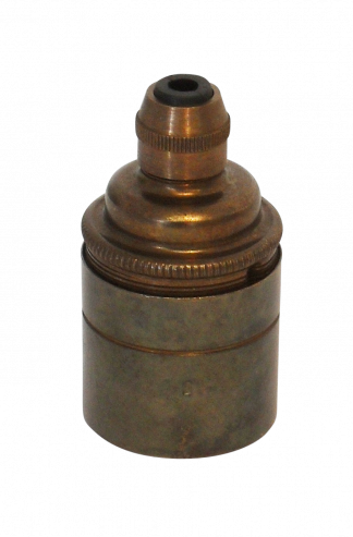 Metalbrite ES Cordgrip Lampholder [Smooth Skirt] (Antique Brass)
