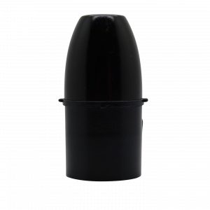 Plastic BC Half Inch Lampholder (Black)