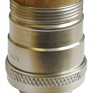 USA E26 10mm Lampholder [Part Threaded Skirt] (Nickel)