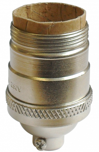 USA E26 10mm Lampholder [Part Threaded Skirt] (Nickel)