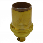 Brass USA E26 10mm Lampholder [Smooth Skirt]