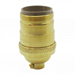 USA E26 10mm Lampholder [Part Threaded Skirt] (Brass)