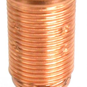 Plated SES 10mm Lampholder [Threaded Skirt] (Copper)