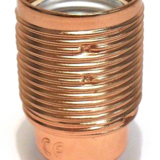 Plated ES 10mm Lampholder [Threaded Skirt] (Copper)