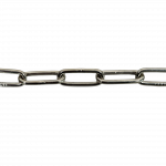 Heavy Duty Welded Link Ceiling Chain (Nickel)