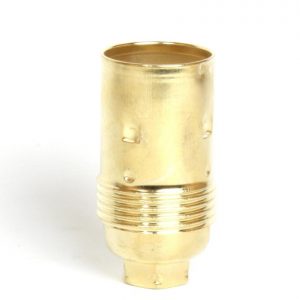 Plated SES 10mm Lampholder [Smooth Skirt] (Brass Plated)
