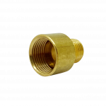 Increaser (Hollow) Male Thread 10mm, Female Thread ½" (Brass)