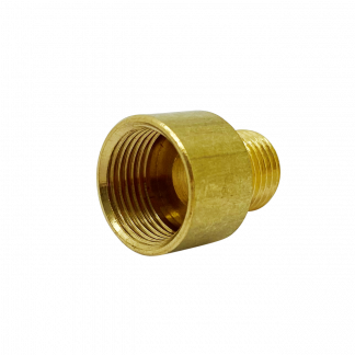 Increaser (Hollow) Male Thread 10mm, Female Thread ½" (Brass)