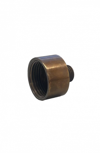 Increaser (Hollow) Male Thread 10mm, Female Thread 20mm (Antique Brass)