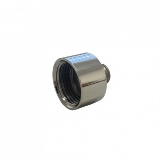Increaser (Hollow) Male Thread 10mm, Female Thread 20mm (Nickel)