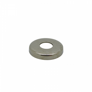 End Cap / Locknut Cover, Diameter 27mm with 10mm hole (Nickel)