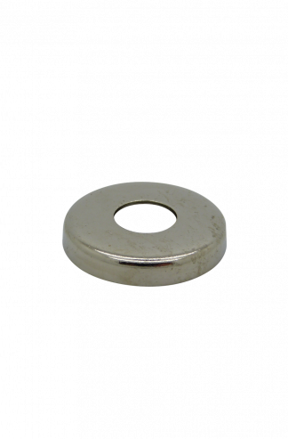 End Cap / Locknut Cover, Diameter 27mm with 10mm hole (Nickel)