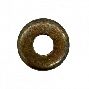 End Cap / Locknut Cover, Diameter 27mm with 10mm hole (Antique Brass)