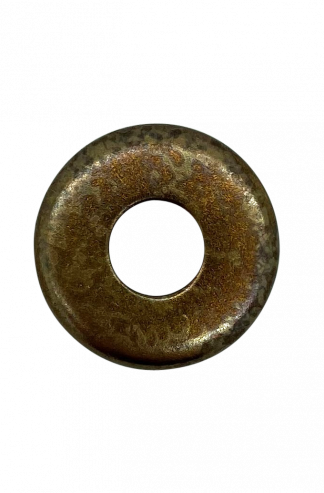 End Cap / Locknut Cover, Diameter 27mm with 10mm hole (Antique Brass)