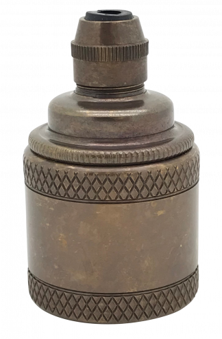 Metalbrite ES Cordgrip Lampholder [Decorative Knurled Skirt]