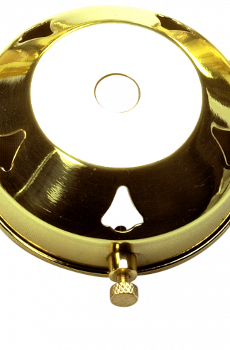 2¼" Gallery with 10mm Centre Hole (Brass)