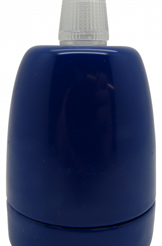 Gloss Porcelain ES Cordgrip Lampholder (Blue)