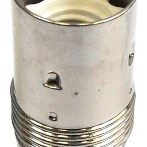 Plated SES 10mm Lampholder [Smooth Skirt] (Nickel)