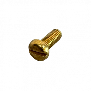 M4 x 10mm Slotted Pan Head Machine Screw (Brass)