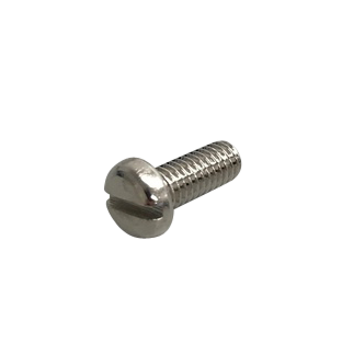 M4 x 10mm Slotted Pan Head Machine Screw (Nickel)