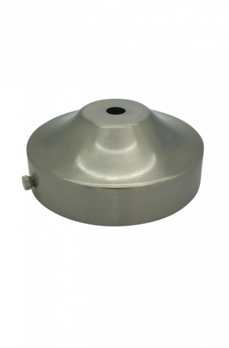 Shaped Ceiling Rose Converter (Brushed Steel)