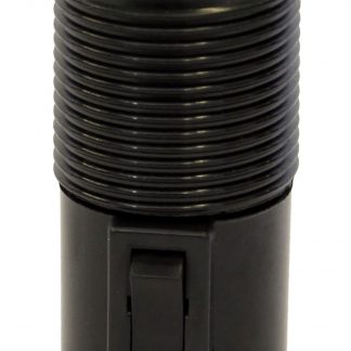 Continental Switched ES 10mm Lampholder [Threaded Skirt] (Black)