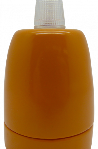 Gloss Porcelain ES Cordgrip Lampholder (Orange)