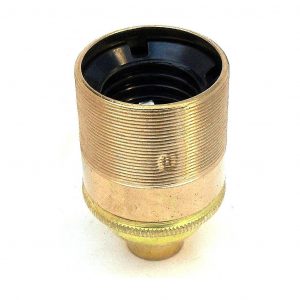 Metalbrite ES 10mm Lampholder [Threaded Skirt] (Brass)