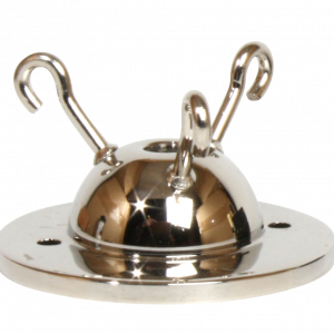 3-Hook Ceiling Plate (Nickel)