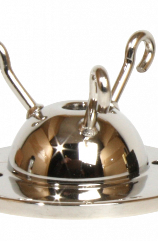 3-Hook Ceiling Plate (Nickel)