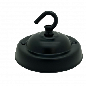 Large Ceiling Hook Plate (Black)