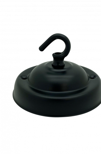 Large Ceiling Hook Plate (Black)