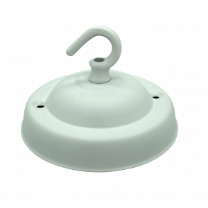 Large Ceiling Hook Plate (White)