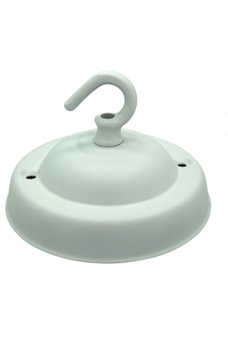 Large Ceiling Hook Plate (White)
