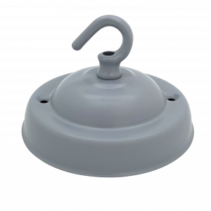 Large Ceiling Hook Plate (Light Grey)