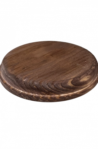 Circular Wooden Pattress 105mm (Dark)