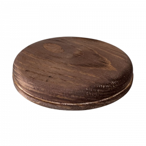 Circular Wooden Pattress 95mm (Dark)