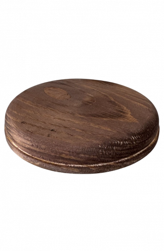 Circular Wooden Pattress 95mm (Dark)